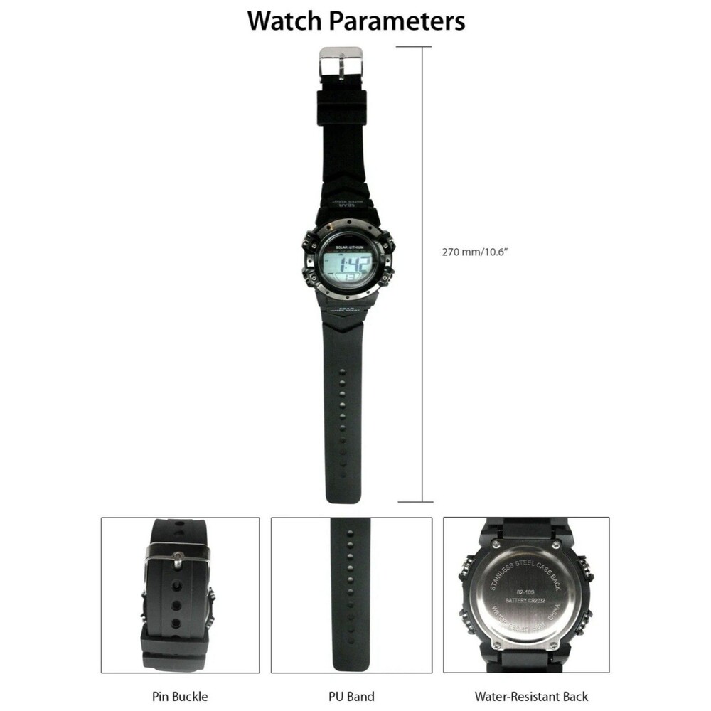 SOLAR LITHIUM Men's Digital Watch - Picture 6 of 6